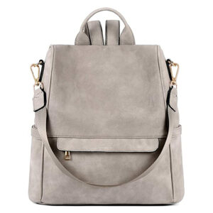 Mochila de piel sintética convertible e informal